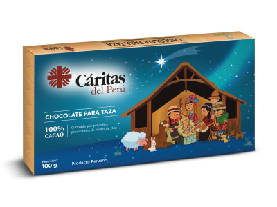 CHOCOLATE PARA TAZA CARITAS DEL PERU x 100 g.
