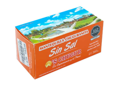 MANTEQUILLA 100% natural. CHUGUR SIN SAL x 340 g.1