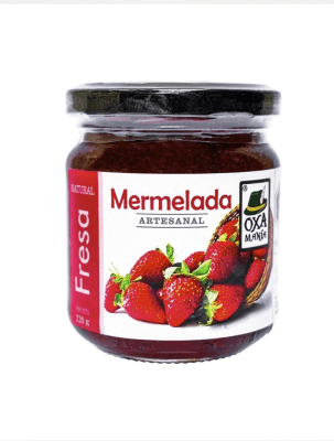 MERMELADA DE FRESA oxamania x 220 g.