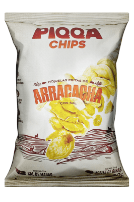 HOJUELAS FRITAS DE ARRACACHA PIQQA CHIPS x 40 g.