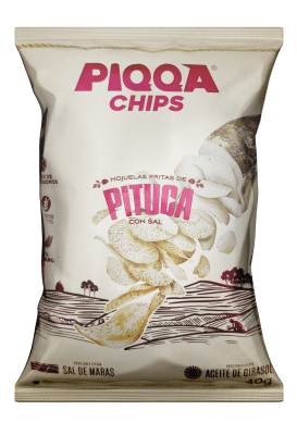 HOJUELAS FRITAS DE PITUCA PIQQA CHIPS x 40 g.