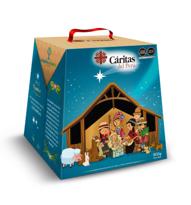 PANETON TRADICIONAL EN CAJA - CARITAS DEL PERU - x 900 g.