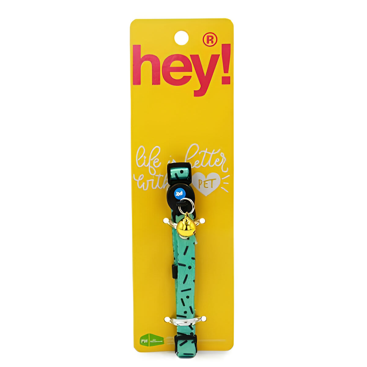COLLAR HEY CAT CELESTE CON CASCABEL