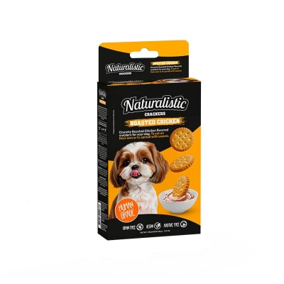 NATURALISTIC CRACKERS ROASTED CHICKEN DOG 200GR