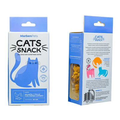 SNACK GALLETA PARA GATO CON CATNIP SALMON Y ATUN