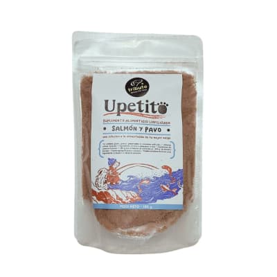 SNACK TRIBUTO UPETITO DOG SALMON Y VACUNO 180 GRS
