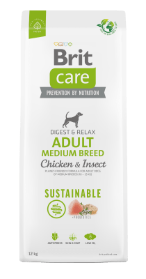 BRIT CARE DOG ADULT MEDIUM BREED CHICKEN INSECT 3KG/12KG