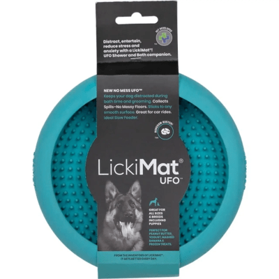 LICKIMAT DOG UFO TURQUESA1