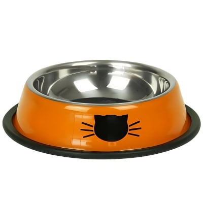 PLATO BRNX ACERO INOXIDABLE  NARANJO 15.5CM