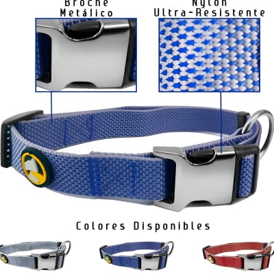 COLLAR WONDER DOG AZUL TALLA M