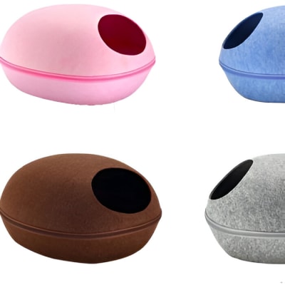 CAMA MADRIGUERA DE FIELTRO PARA GATOS Y PERROS PEQUEÑOS