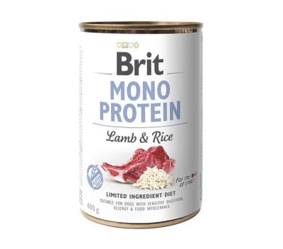 LATA BRIT CARE DOG MONO PROTEIN LAMB Y RICE 400GR