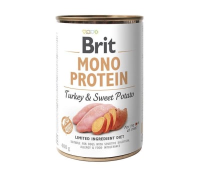 LATA BRIT CARE DOG MONO PROTEIN TURKEY Y SWEET POTATO 400GR