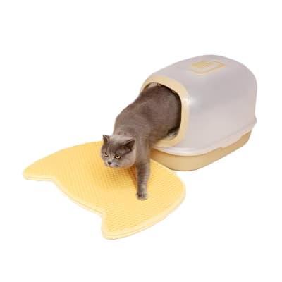 ALFOMBRA ARENERO MARBEN FORMA CABEZA DE GATO