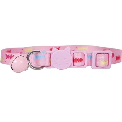 COLLAR WONDER CAT ANTI-AHORQUE 31CM DISEÑO ESQUELTO DE PEZ1