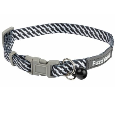 FUZZ YARD BLACK WHITE COLLAR CAT 20 A 30 CM1