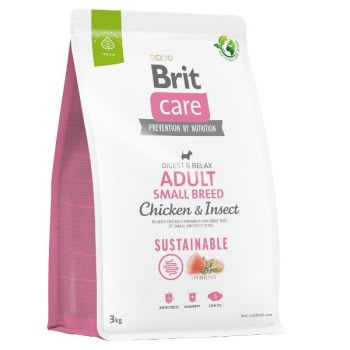BRIT CARE DOG CHICKEN INSECT ADULT SMALL BREED 3 KG