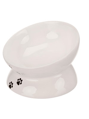 PLATO TRIXIE DE CERAMICA BLANCO GATO1