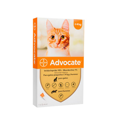 ADVOCATE PIPETA GATO HASTA 4KG