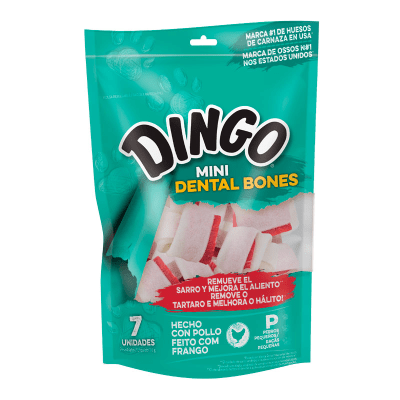 SNACK DINGO DOG MINI DENTAL BONES POLLO 7UNI 70GR