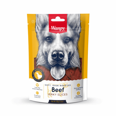 SNACK WANPY DOG BEEF 100GR