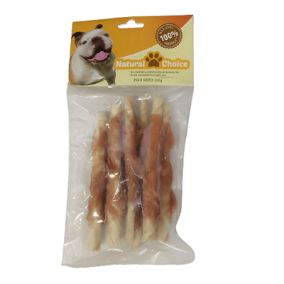 SNACK NATURAL CHOICE BARRAS DE CARTILADO ENVUELTO EN POLLO
