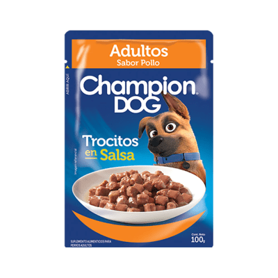 SACHET CHAMPION DOG ADULTO POLLO 100g1