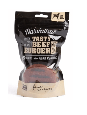SNACK NATURALISTIC DOG BURGER WITH BBQ