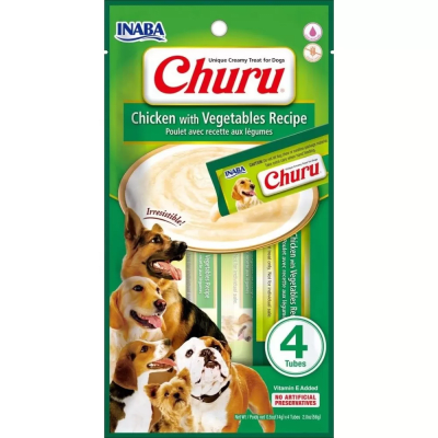 CHURU DOG CHICKEN WITH VEGETABLES RECIPE 56GR
