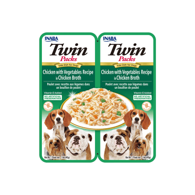 CHURU DOG TWINS CHICKEN WITH VEGETABLES RECIPE 40 GRS