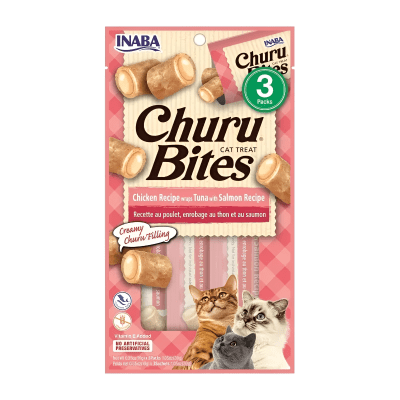 CHURU CAT BITES CHICKEN RECIPE WRAPS TUNA SALMON 30GR1