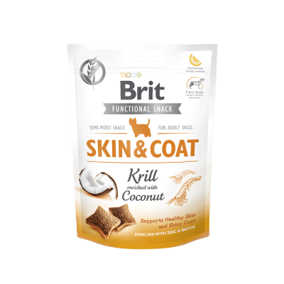 SNACK BRIT CARE DOG FUNCTIONAL SKIN COAT 150GR