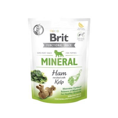 SNACK BRIT CARE DOG FUNCTIONAL MINERAL HAM FOR PUPPY 150GR