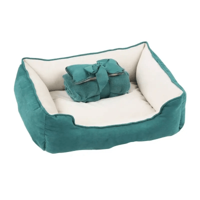 CAMA PAWISE 3 EN 1 MANTA+COJIN VERDE