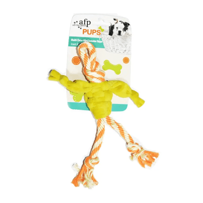 JUGUETE AFP PUPS MULTICHEW MINI SWEATER ROPE