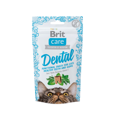 SNACK BRIT CARE CAT FUNCTIONAL DENTAL  50GR