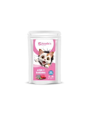 POUCH AMALIA´S CAT ATUN SARDINA 85G