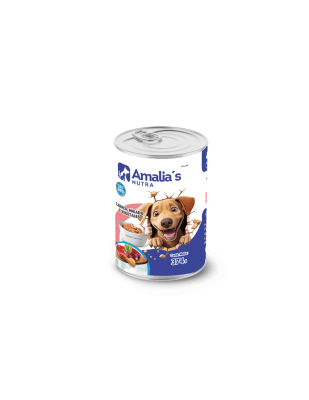 LATA AMALIA´S DOG CARNE HIGADO Y VEGETAL 374G