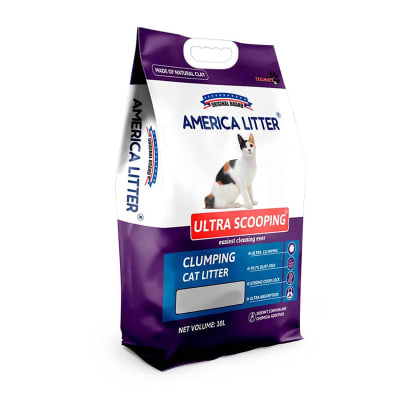 ARENA SANITARIA AMERICA LITTER ULTRA SCOOPING FORMATO 7 Y 15KG