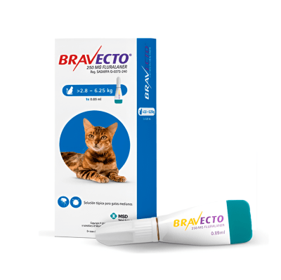 BRAVECTO GATO 2.8 - 6.25 KG 3 Meses1