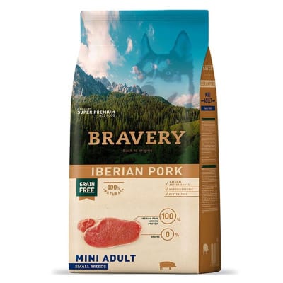 BRAVERY DOG MINI IBERIAN PORK ADULT FORMATOS 2 Y 7KG