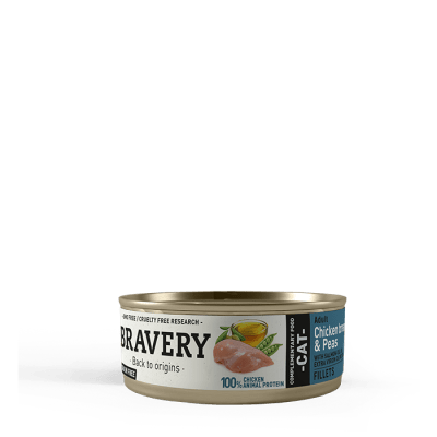 LATA BRAVERY CAT ADULT CHICKEN PEAS 70g
