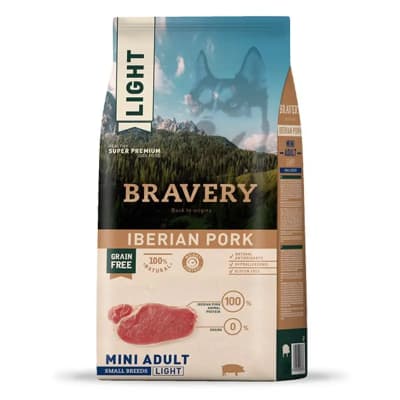 BRAVERY DOG MINI IBERIAN PORK LIGHT ADULT 7KG1