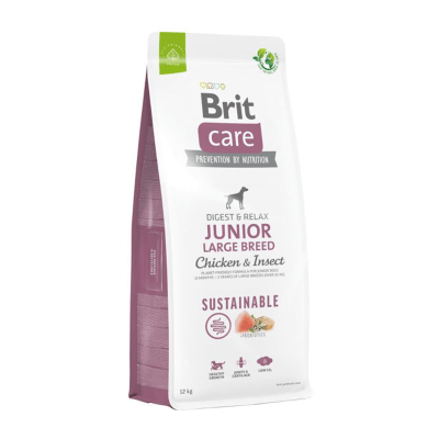 BRIT CARE DOG CHICKEN INSECT JUNIOR LARGE BREED 12KG