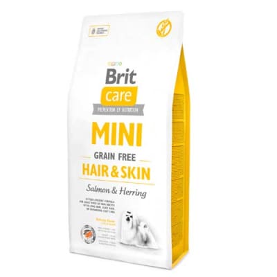 BRIT CARE DOG MINI HAIR SKIN 2 Y 7KG