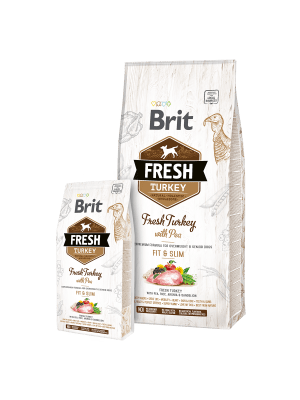 BRIT FRESH TURKEY WIHT PEA LIGHT FIT Y SLIM 2,5 Y 12KG