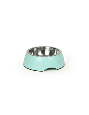 PLATO BRNX MELAMINA + INOX CELESTE M 17CM