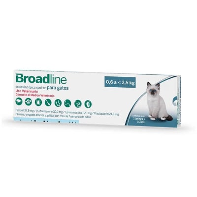 BROADLINE SPOT ON PIPETA GATO 0,6-2,5KG