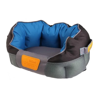CAMA GIGWI AZUL/GRIS REDONDA
