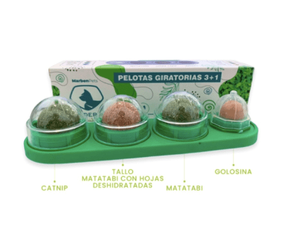 JUGUETE WONDER CAT BOLA CATNIP 3 EN 1 GIRATORIA